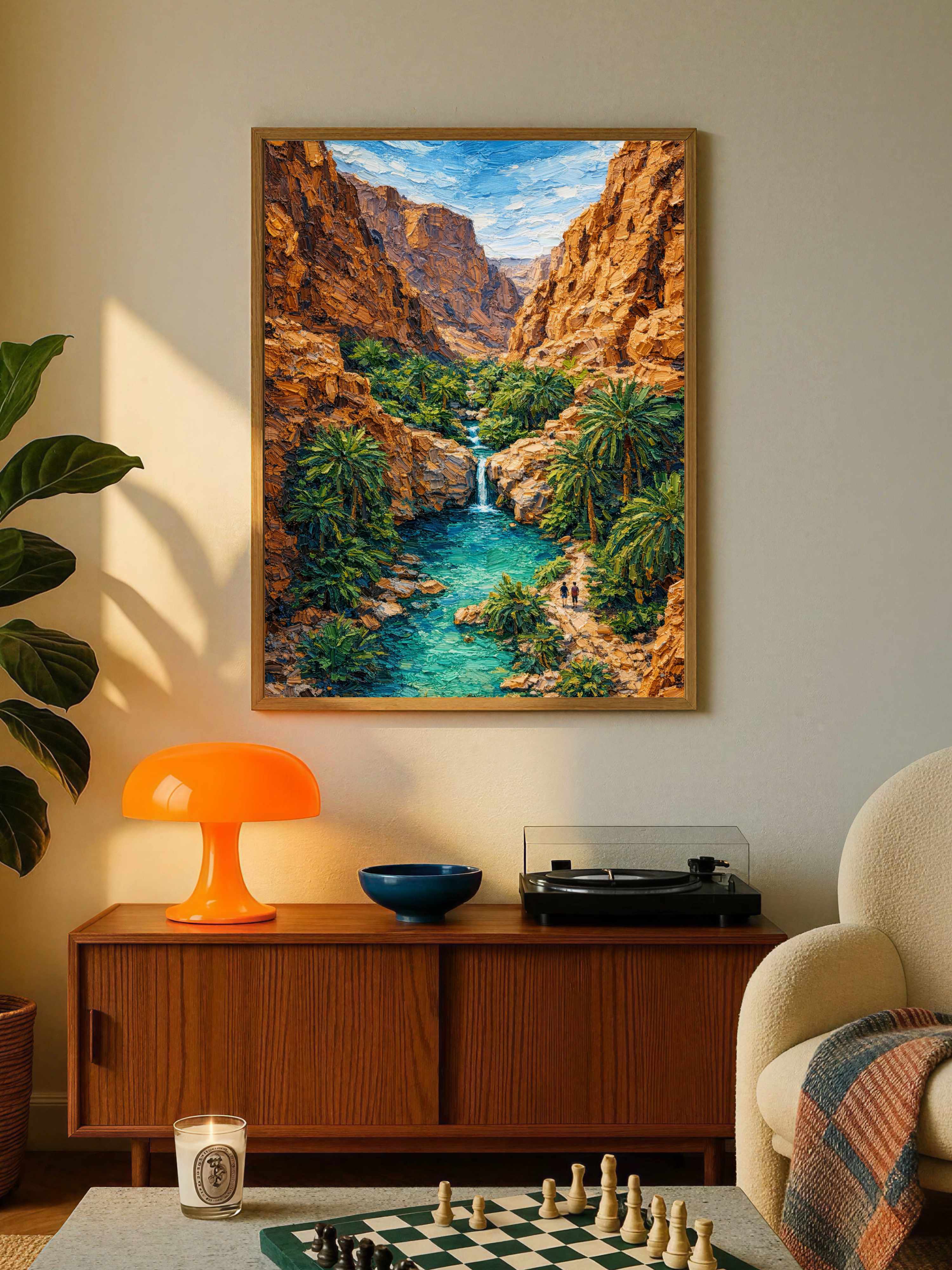Desert Canyon Oasis Poster