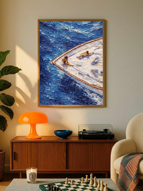 Aerial Yacht Poster