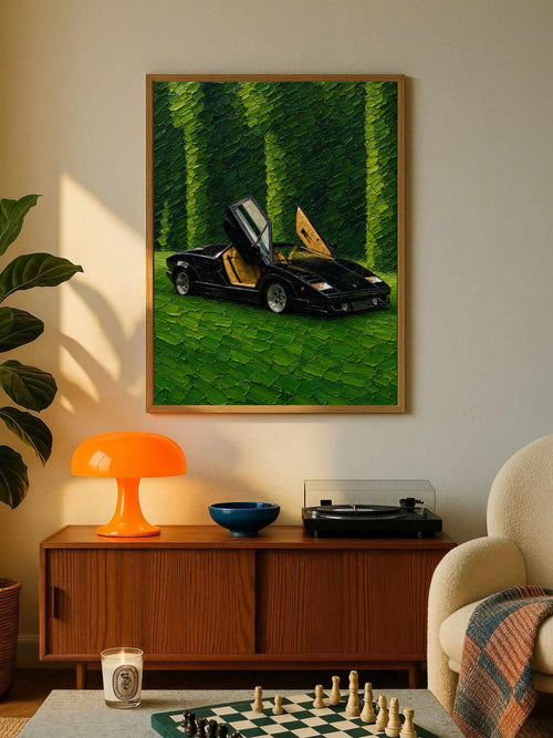 Black Lamborghini Poster