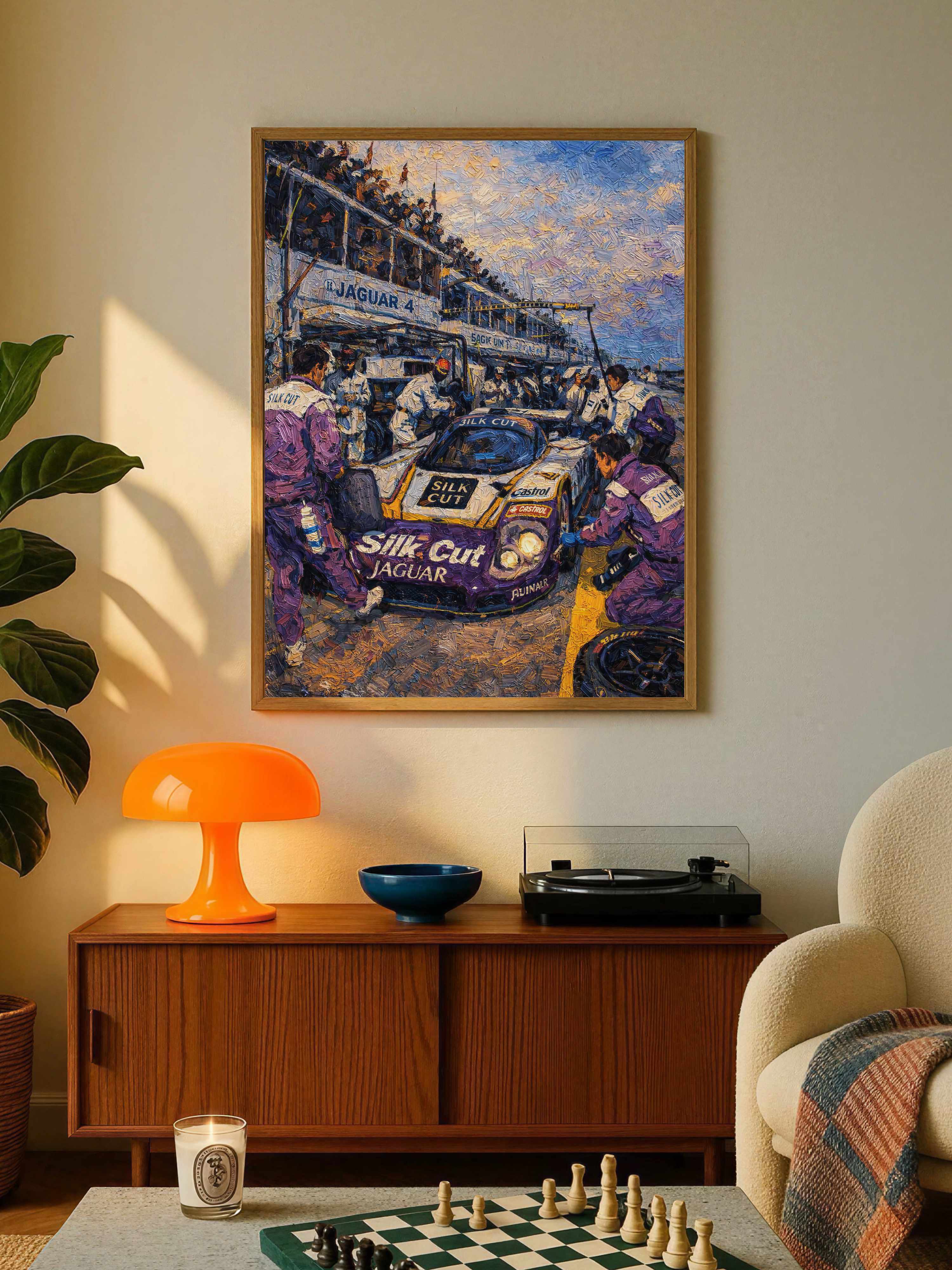 Jaguar Pit Stop Poster
