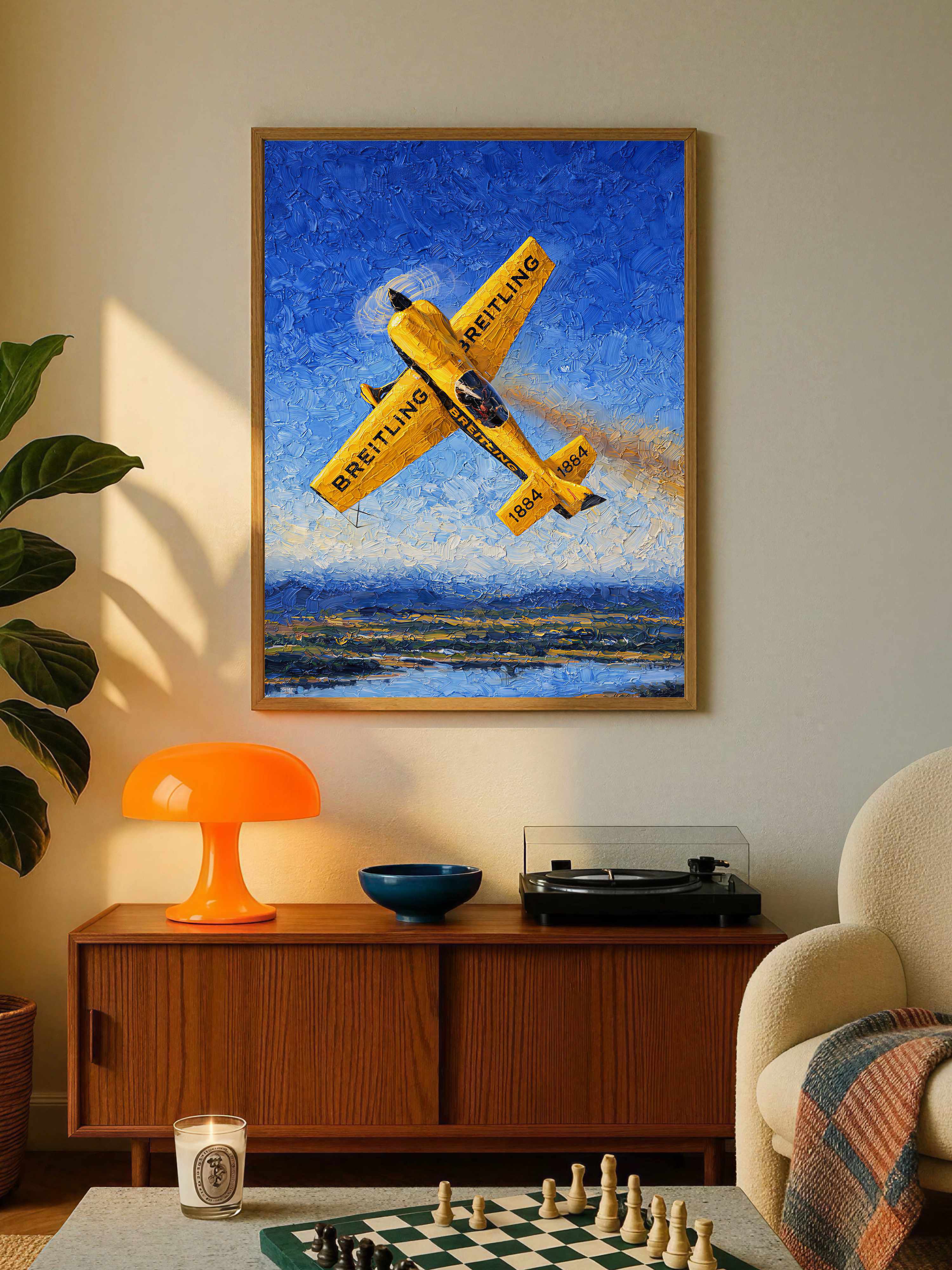 Breitling Aerobatic Plane Poster