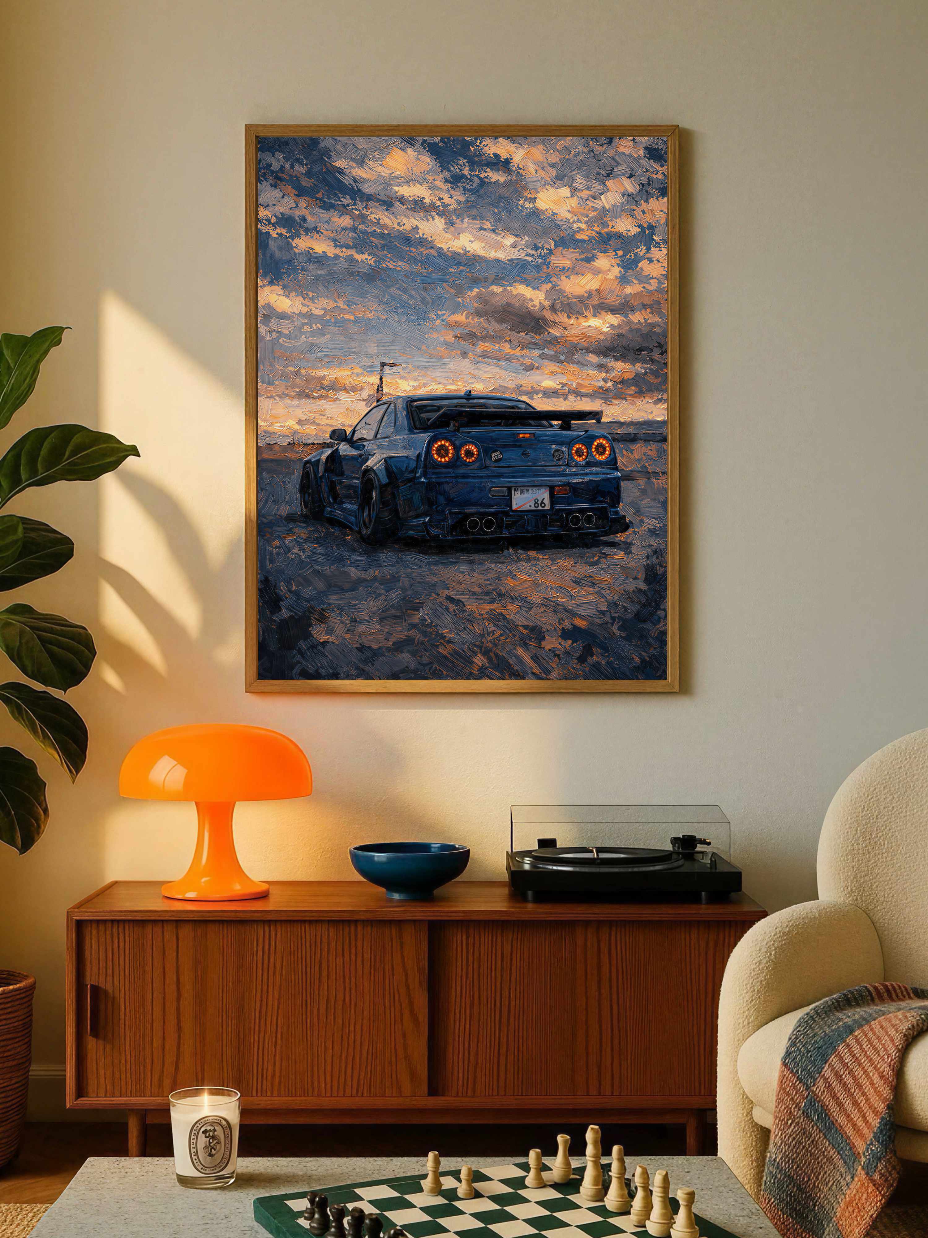 Nissan GT-R R34 Plakat