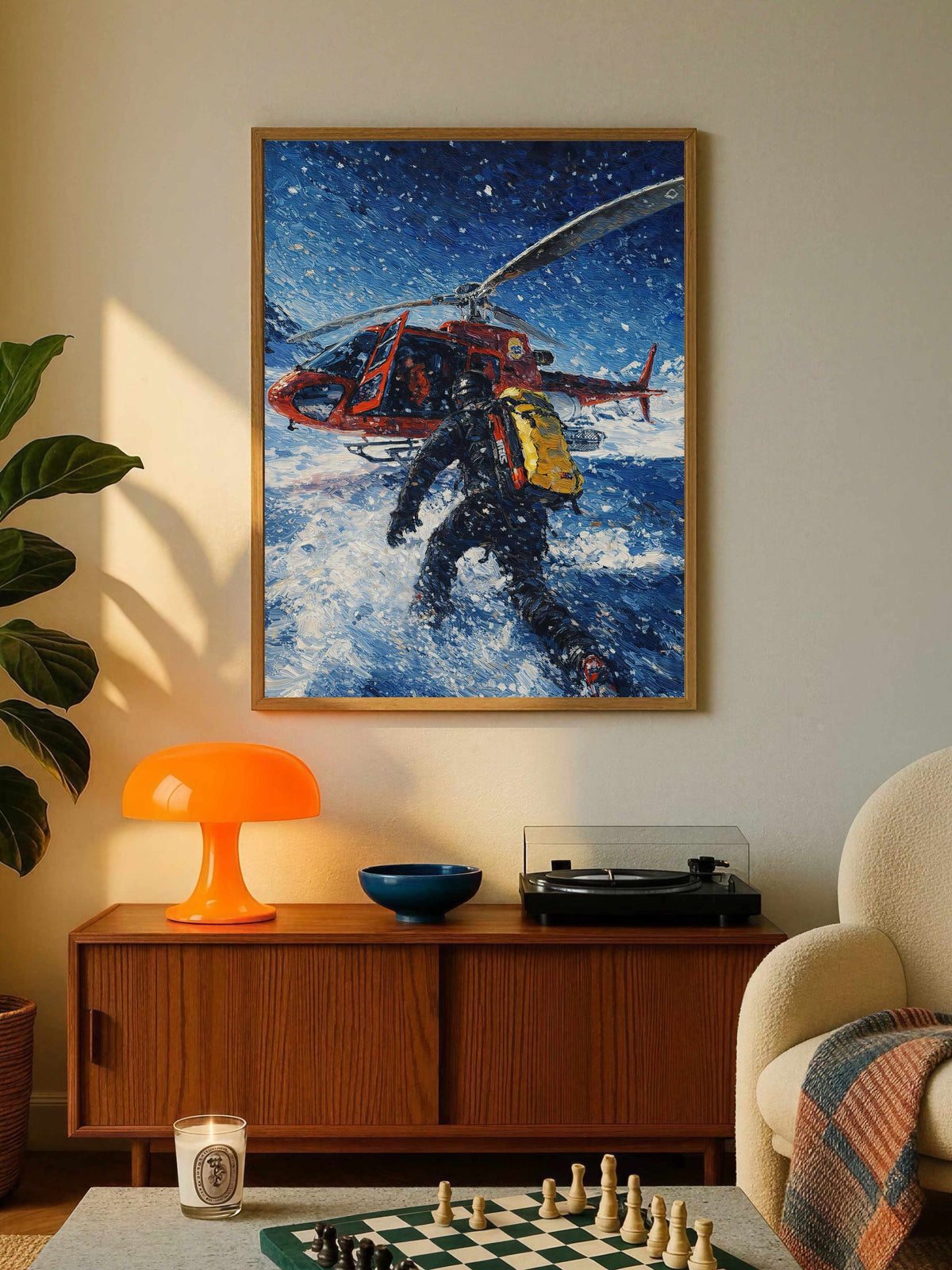 Mountain Rescue Helicopter Poster