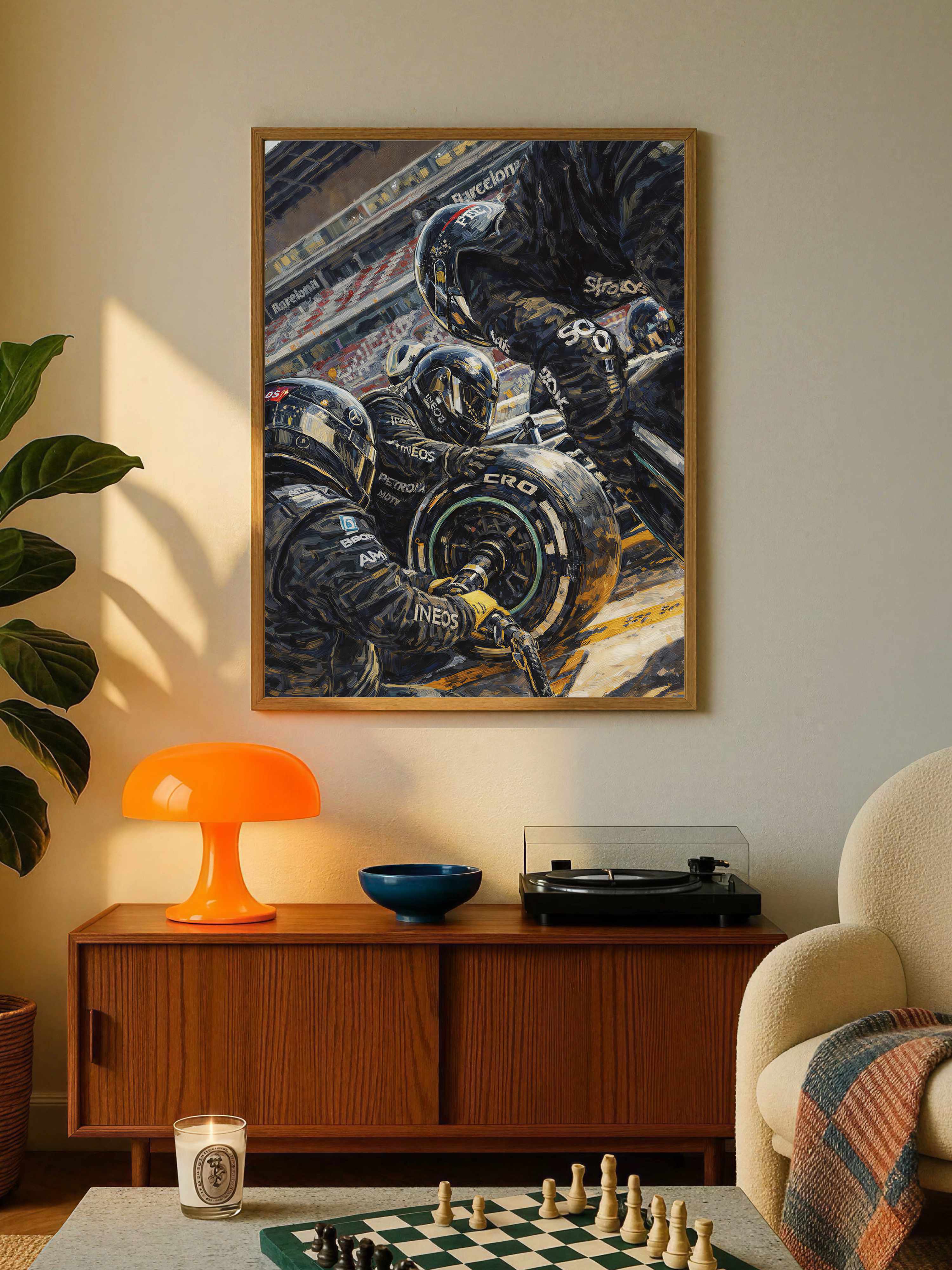 Formula 1 Pit Stop Poster