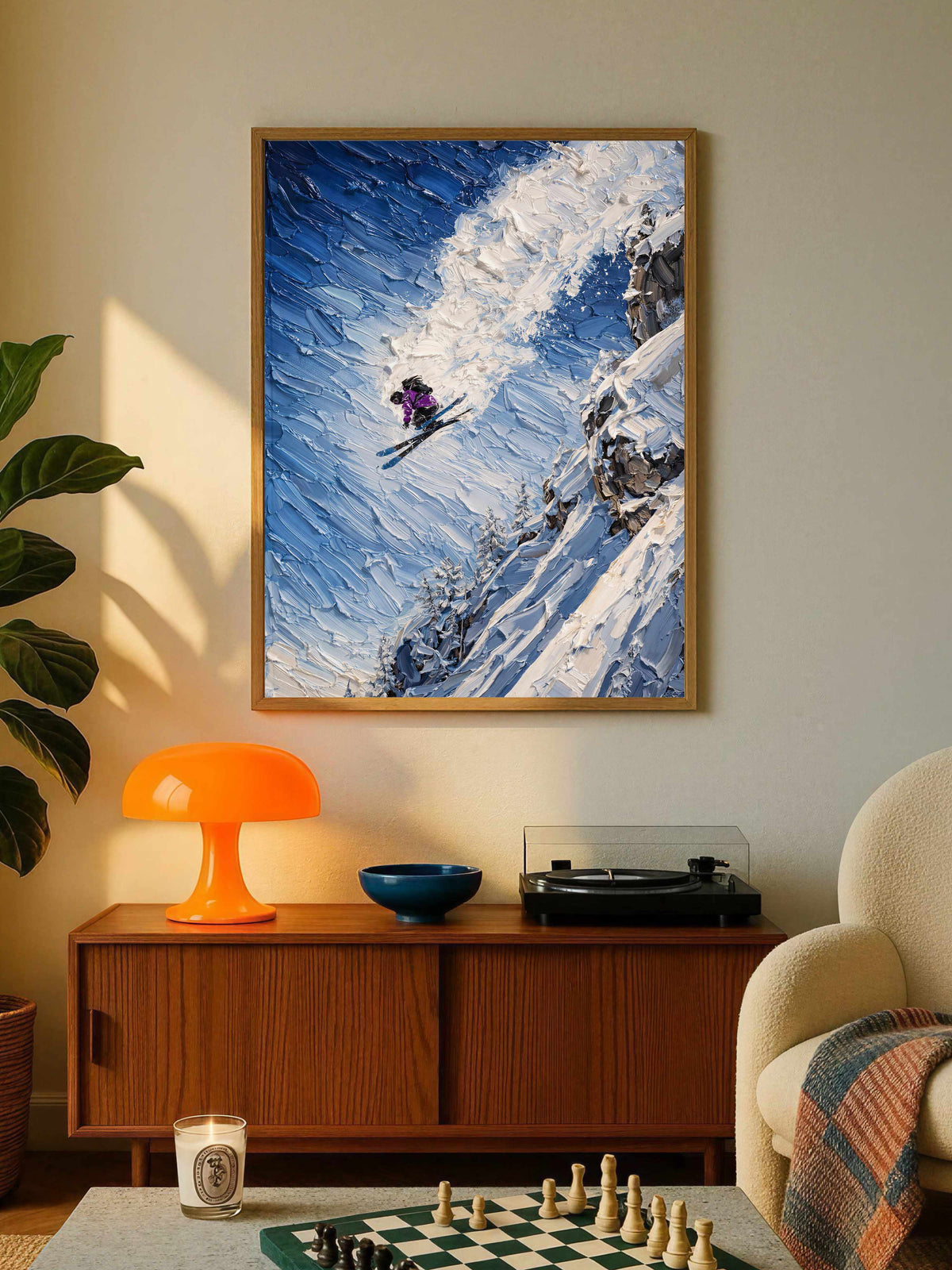 Extreme Freeride Skier Poster