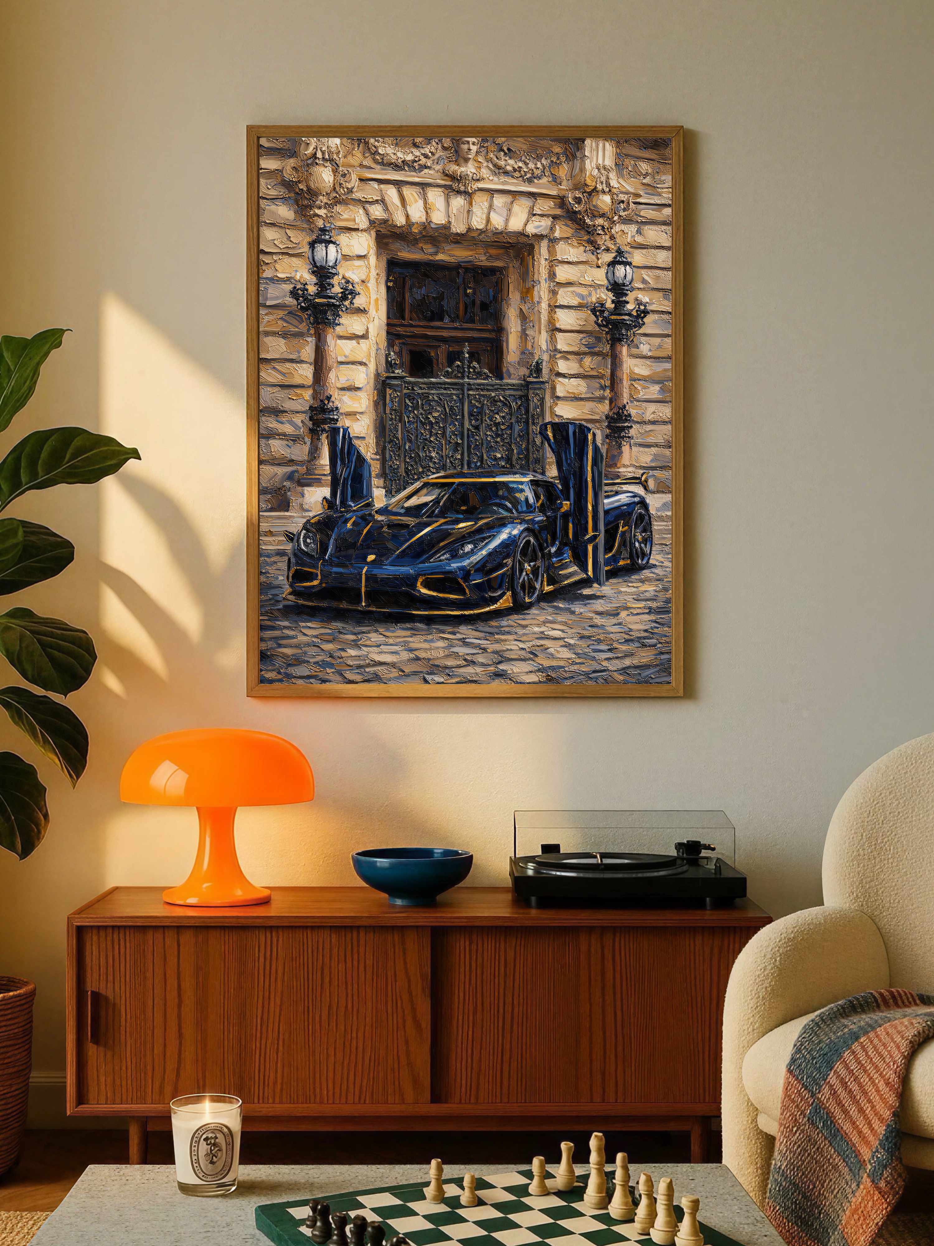 Black Gold Koenigsegg Palace Poster