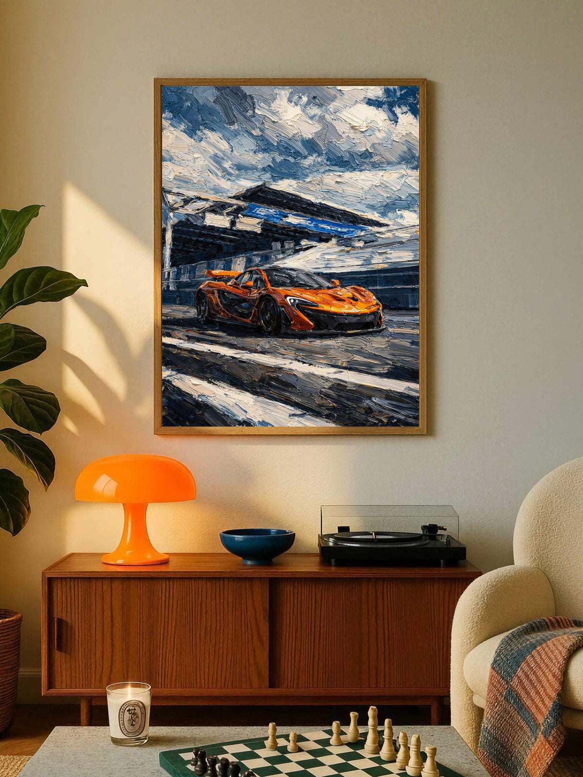 McLaren P1 Race Track Poster