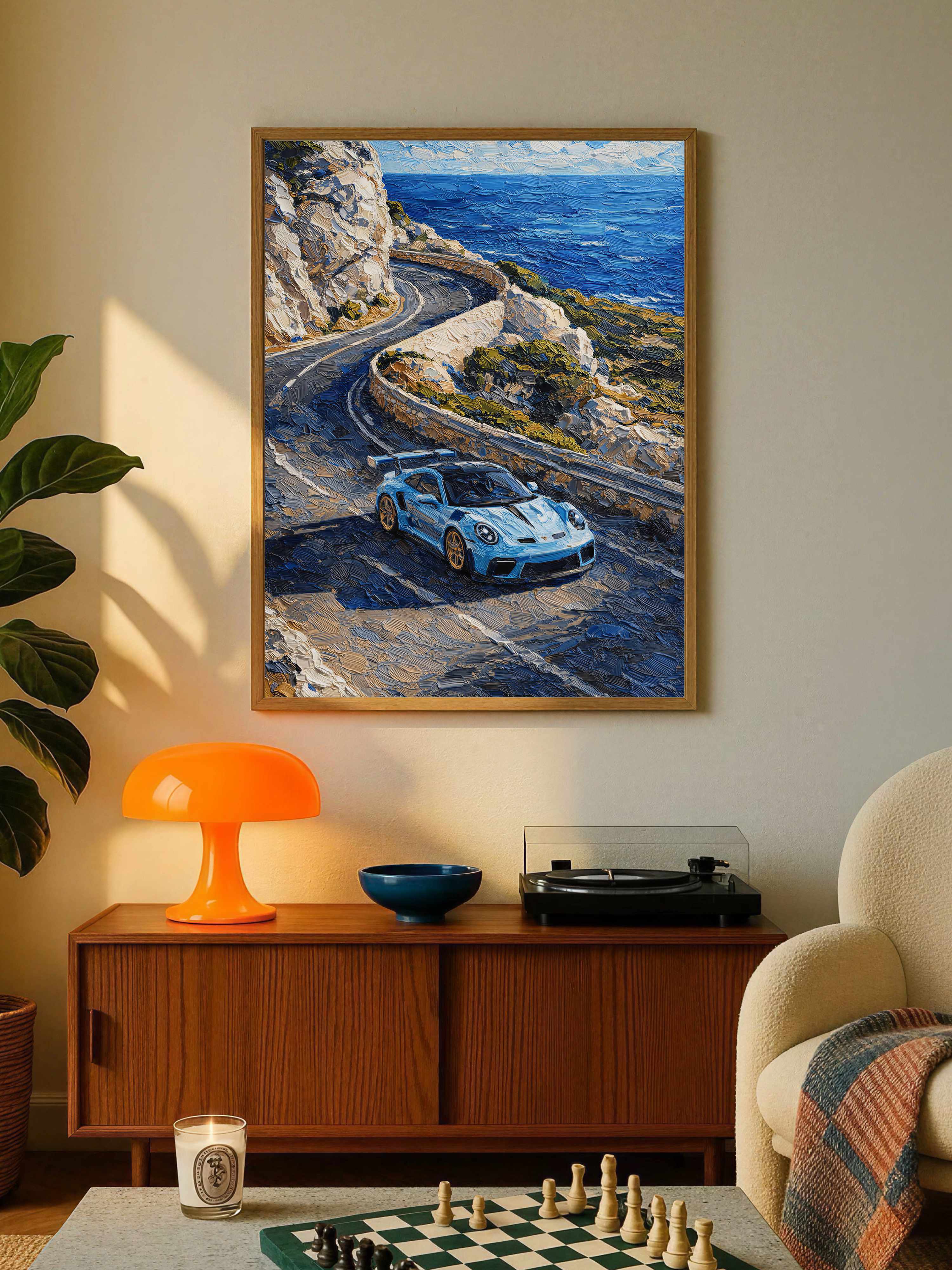 Porsche 911 GT3 RS na Nadmorskiej Drodze Plakat