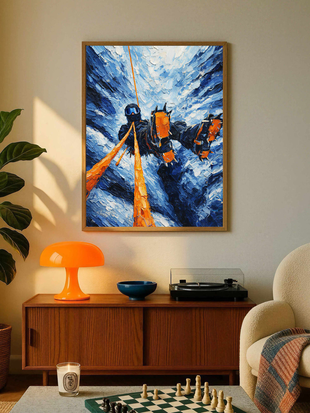 Ice climbing Poster