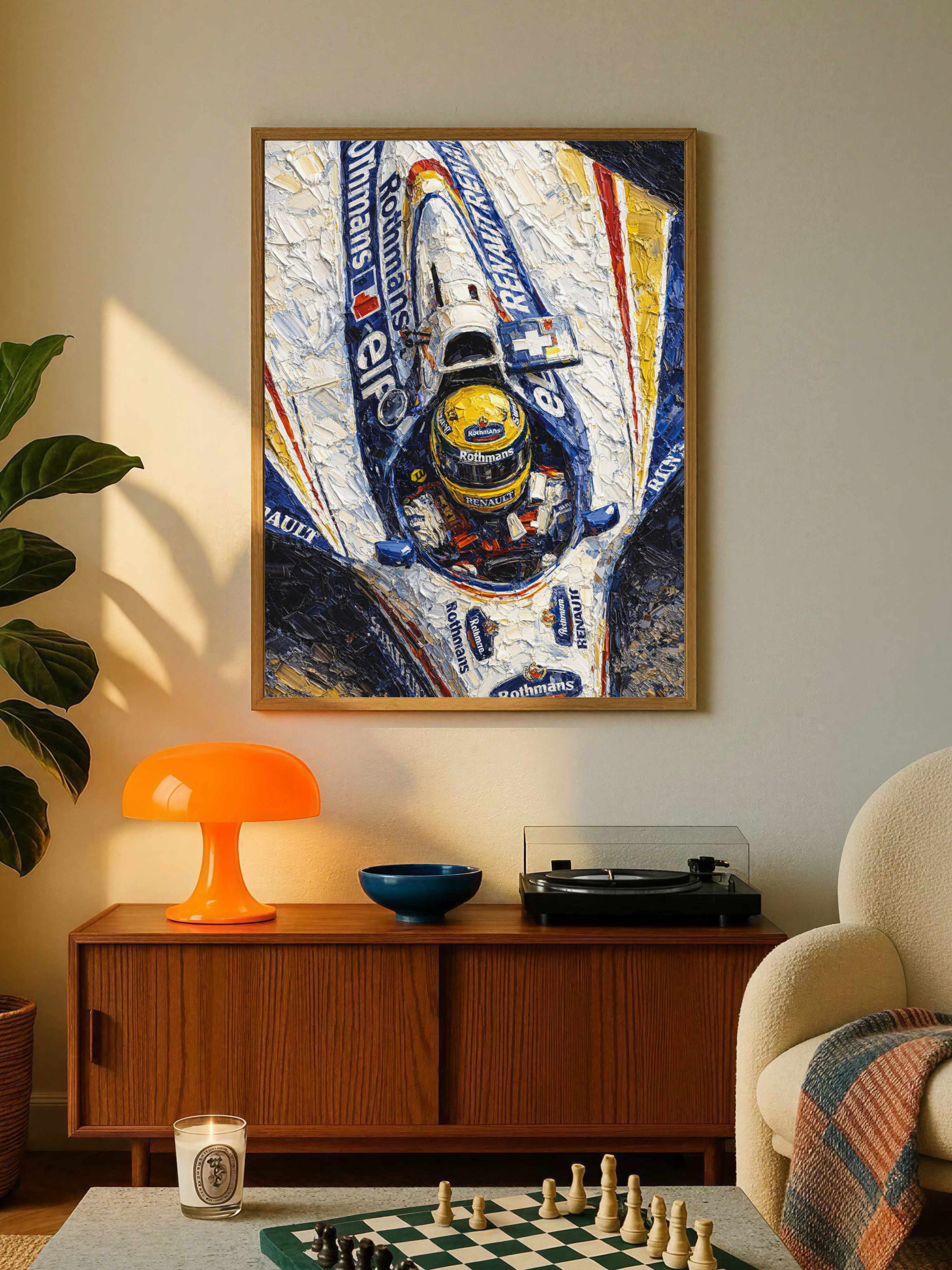 Vintage Formula 1 Race Car Poster