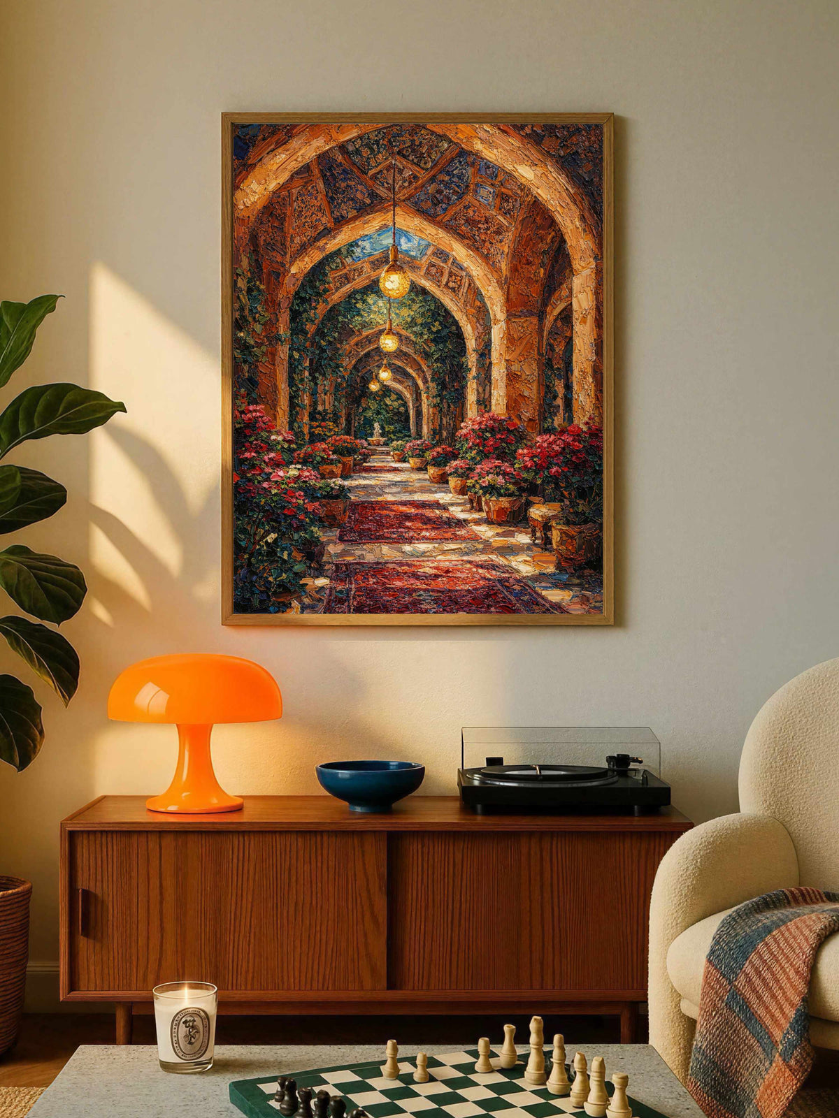 Historic Archway Garden Corridor Poster