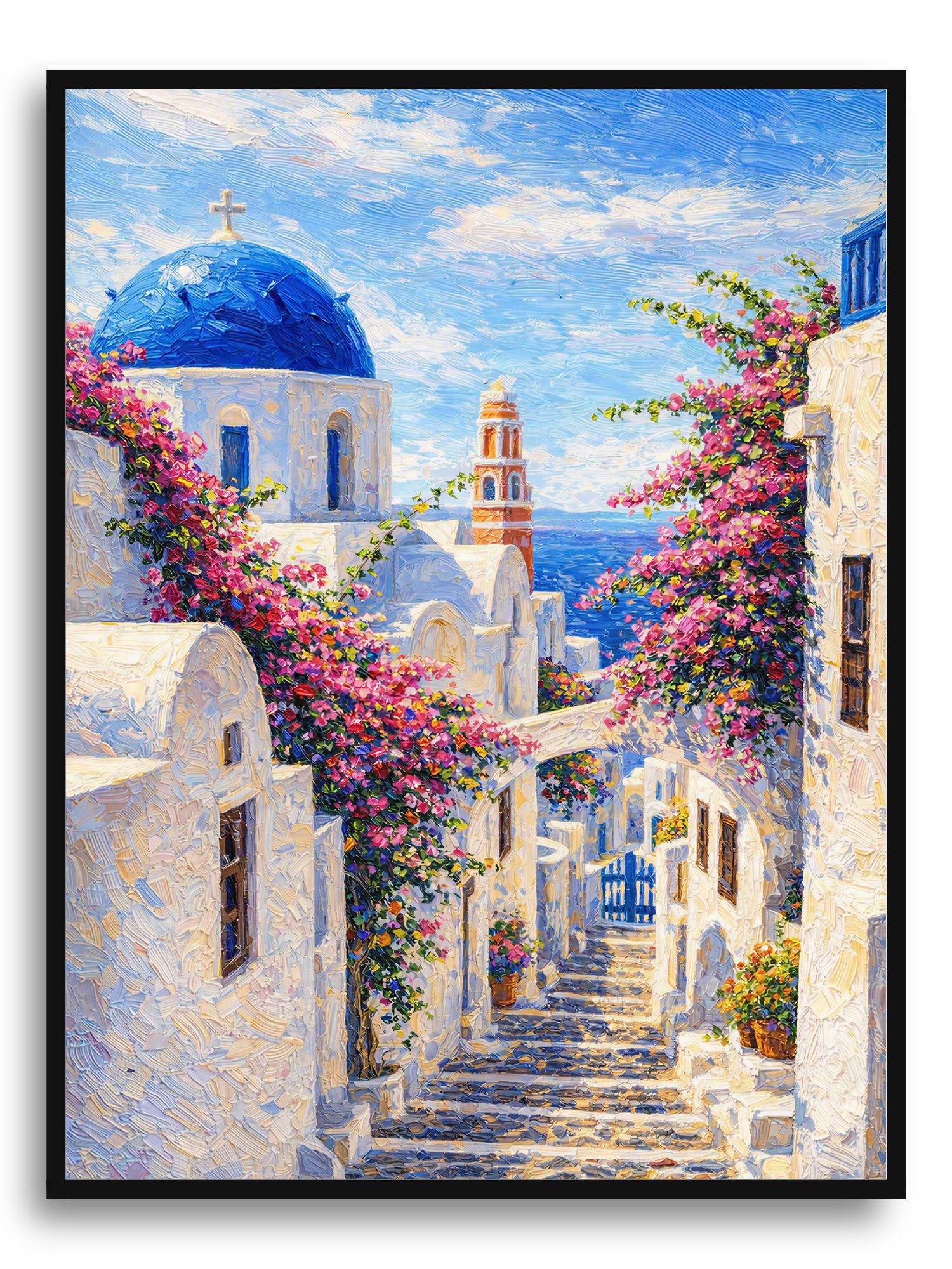 Plakat Santorini