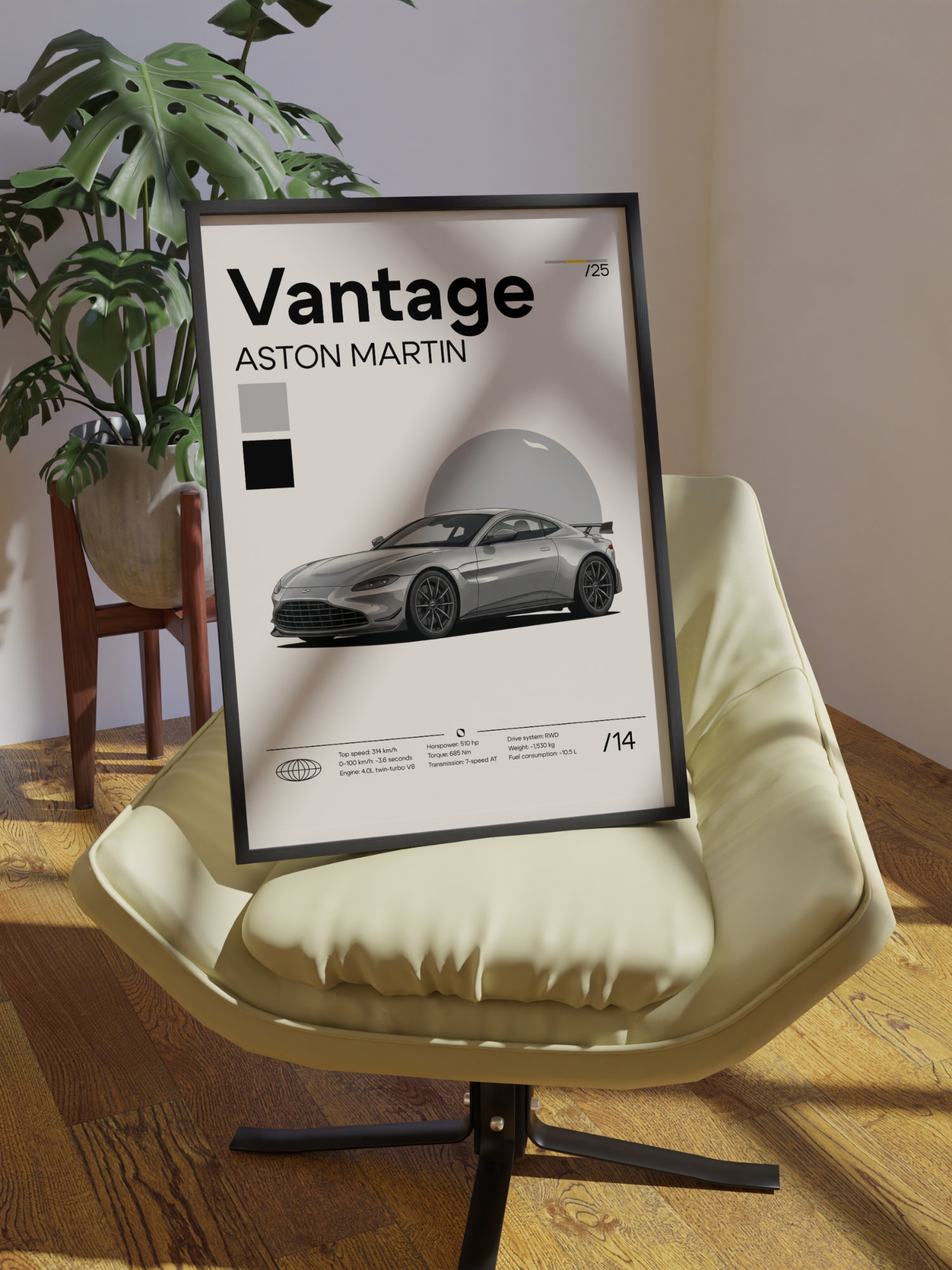Poster Aston Martin Vantage