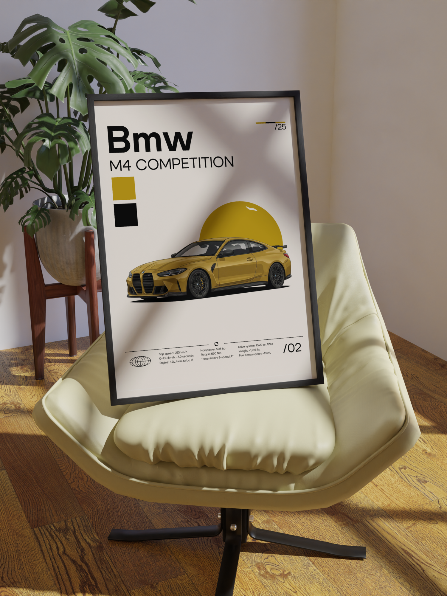 Poster Bmw M4 Competition