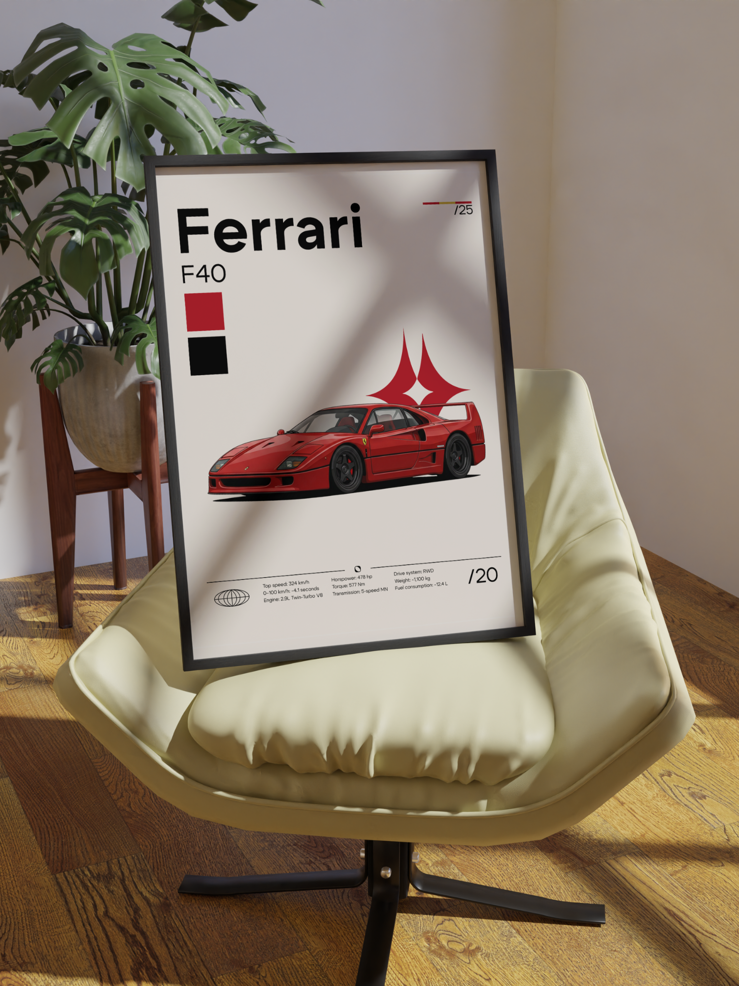 Poster Ferrari F40