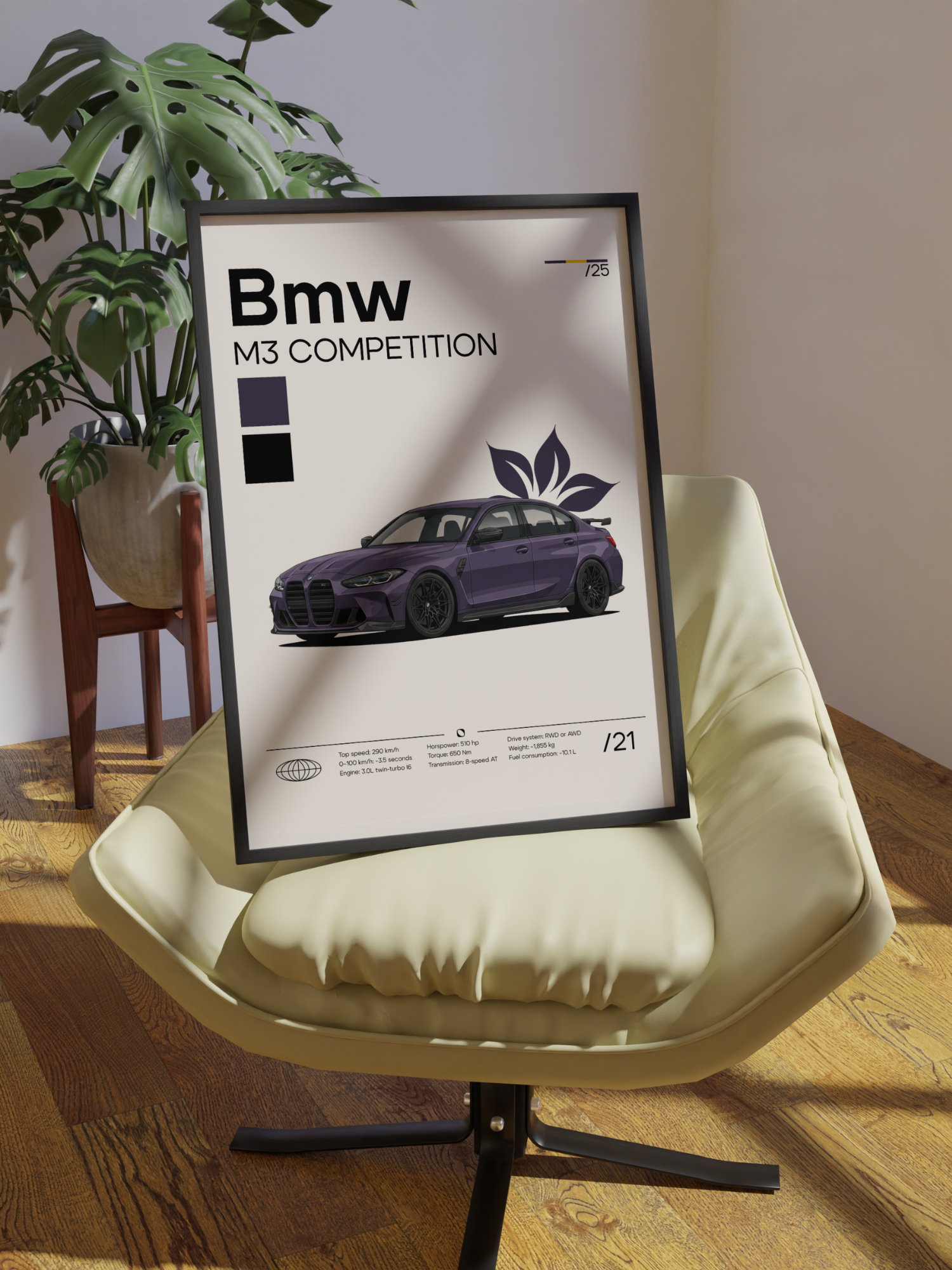 Poster Bmw M3 Competition