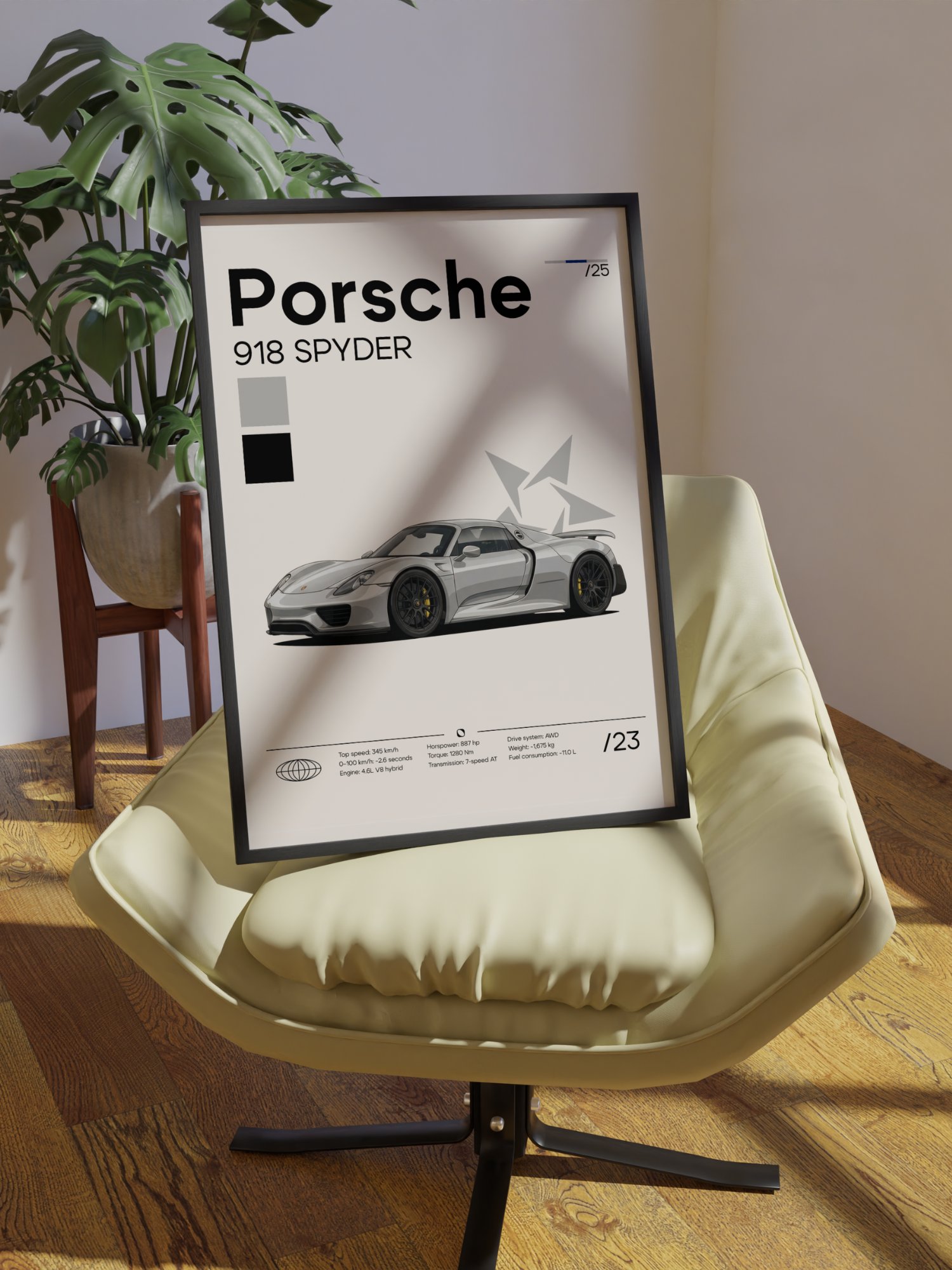 Poster Porsche 918 Spyder