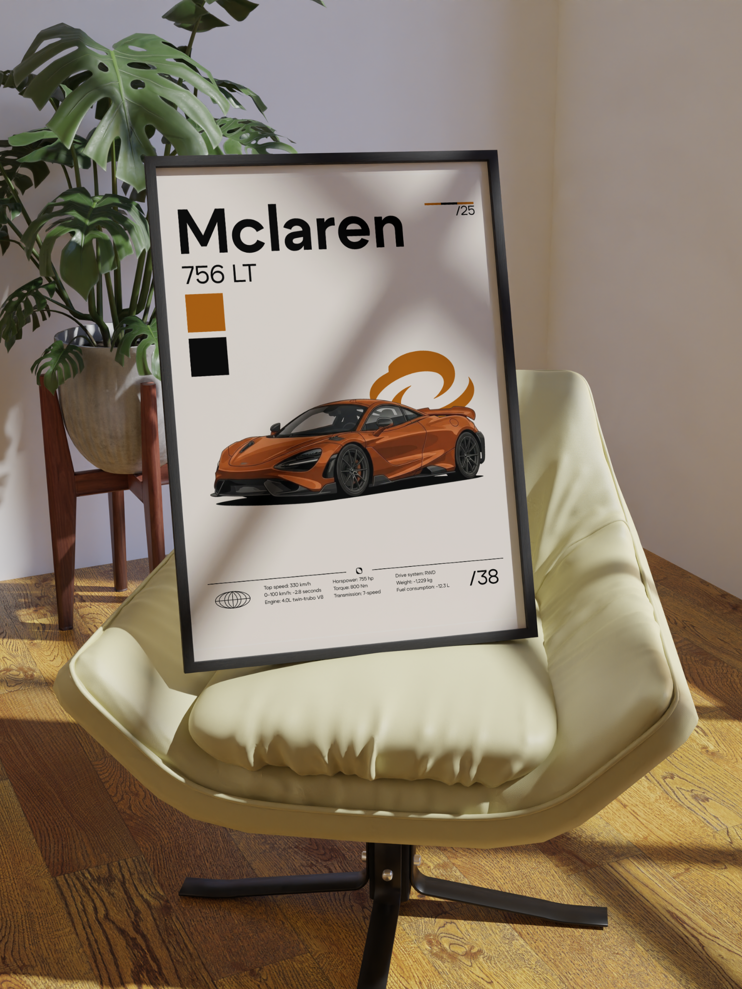 Poster Mclaren 756LT