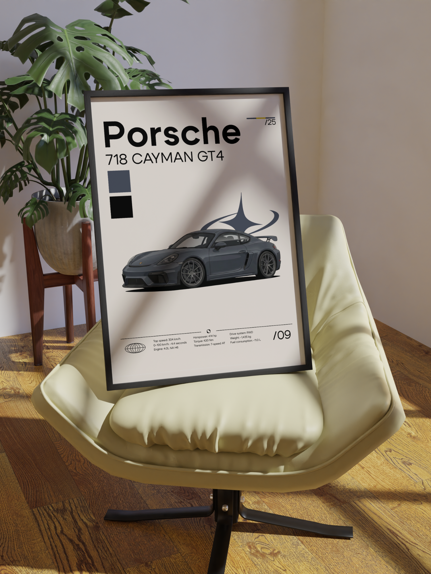 Poster Porsche 718 Cayman GT4