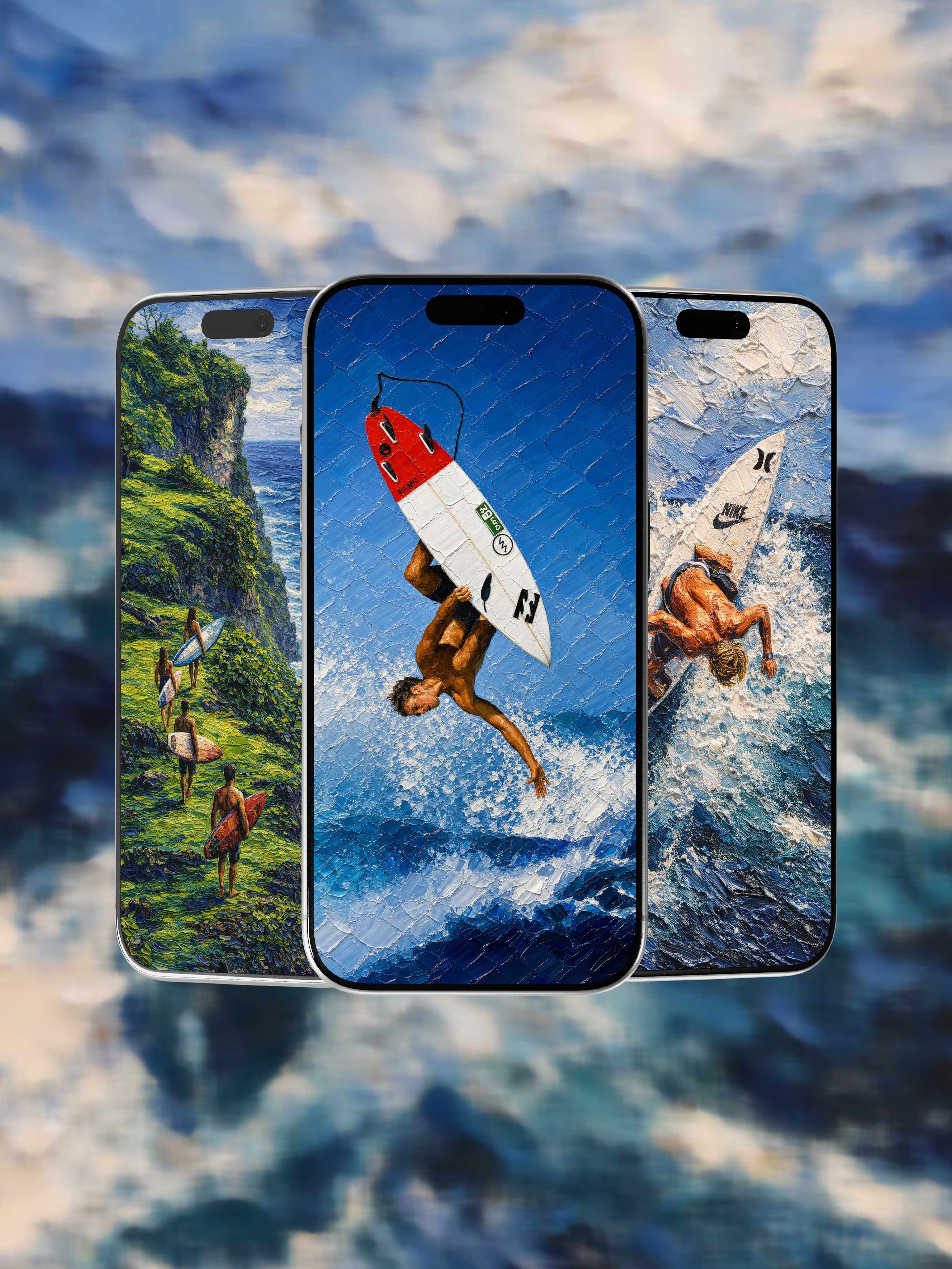 Surf Club - Phone Wallpapers (Set of 5)