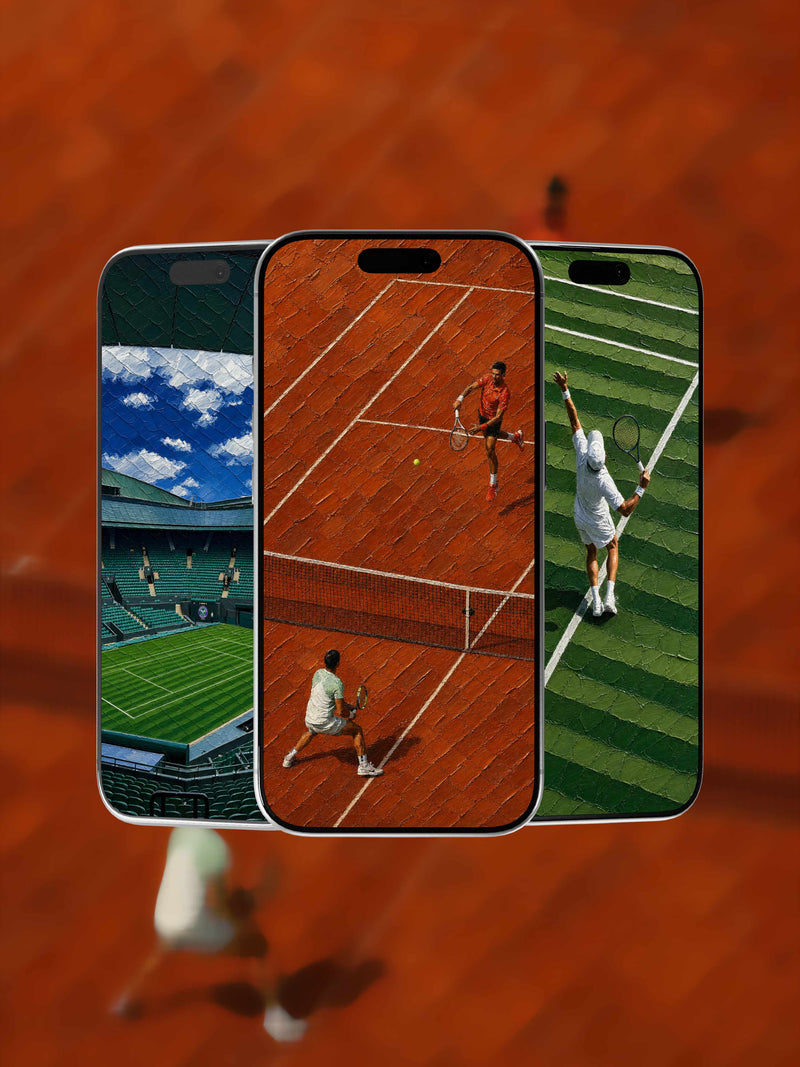 Tennis Club -  Phone Wallpapers (Set of 5)