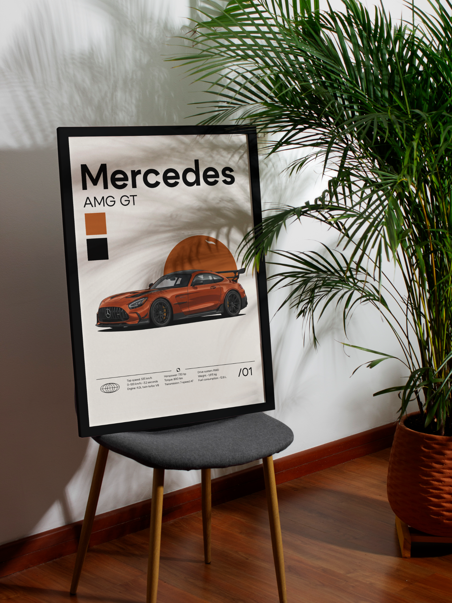 Poster Mercedes AMG GT Black Series