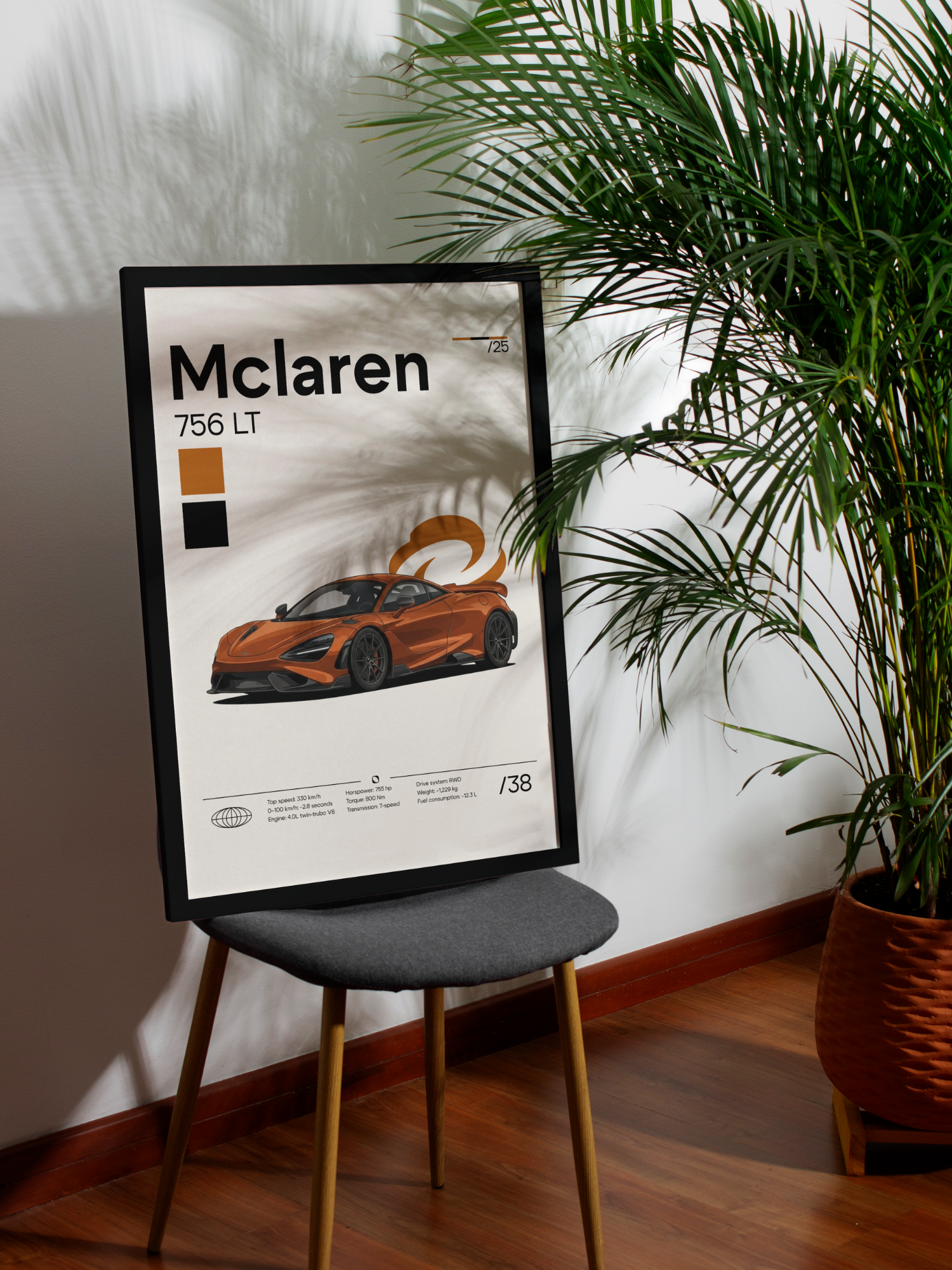 Poster Mclaren 756LT