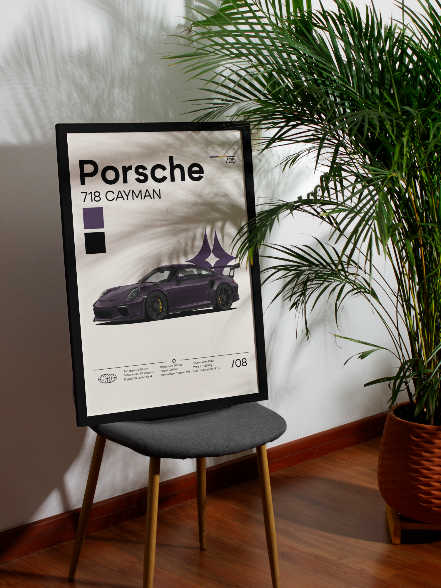 Poster Porsche 718 Cayman