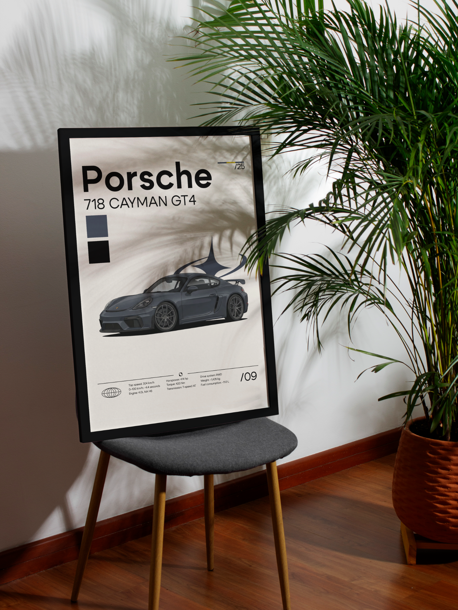 Poster Porsche 718 Cayman GT4
